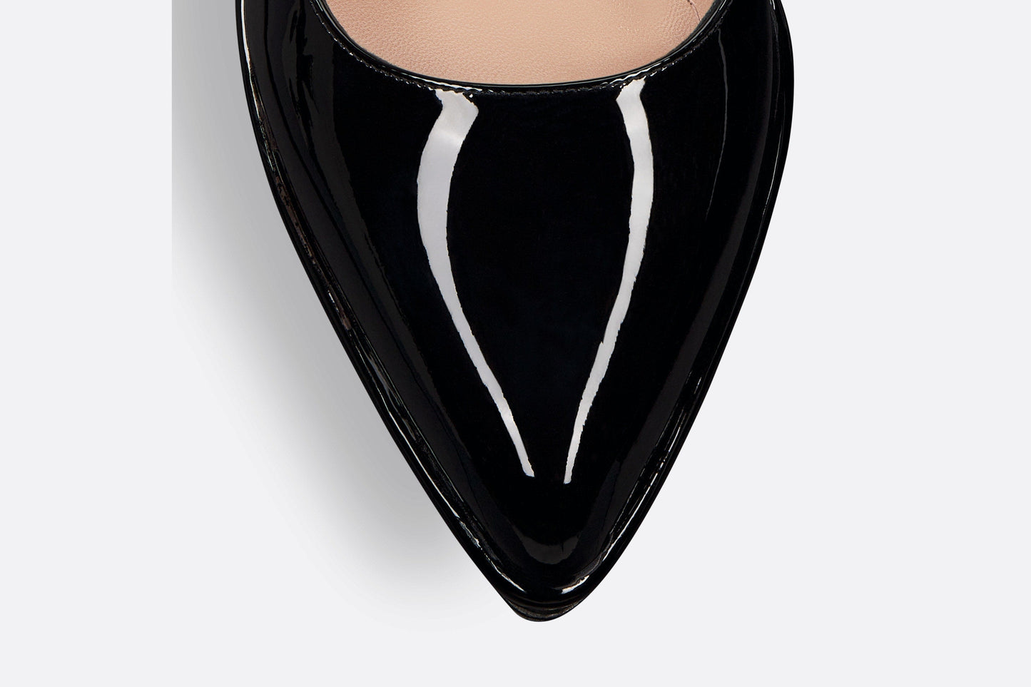 Sweet-D Slingback Pump • Black Patent Calfskin and Shiny Calfskin