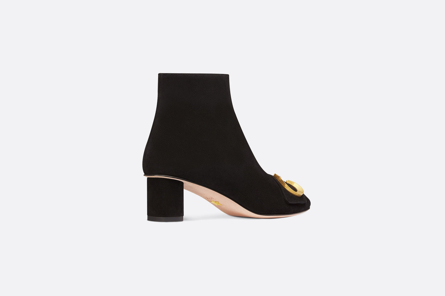 C'est Dior Heeled Ankle Boot • Black Suede Calfskin
