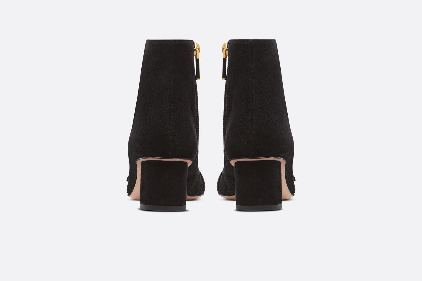 C'est Dior Heeled Ankle Boot • Black Suede Calfskin