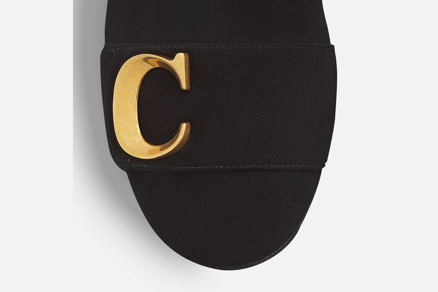 C'est Dior Heeled Ankle Boot • Black Suede Calfskin