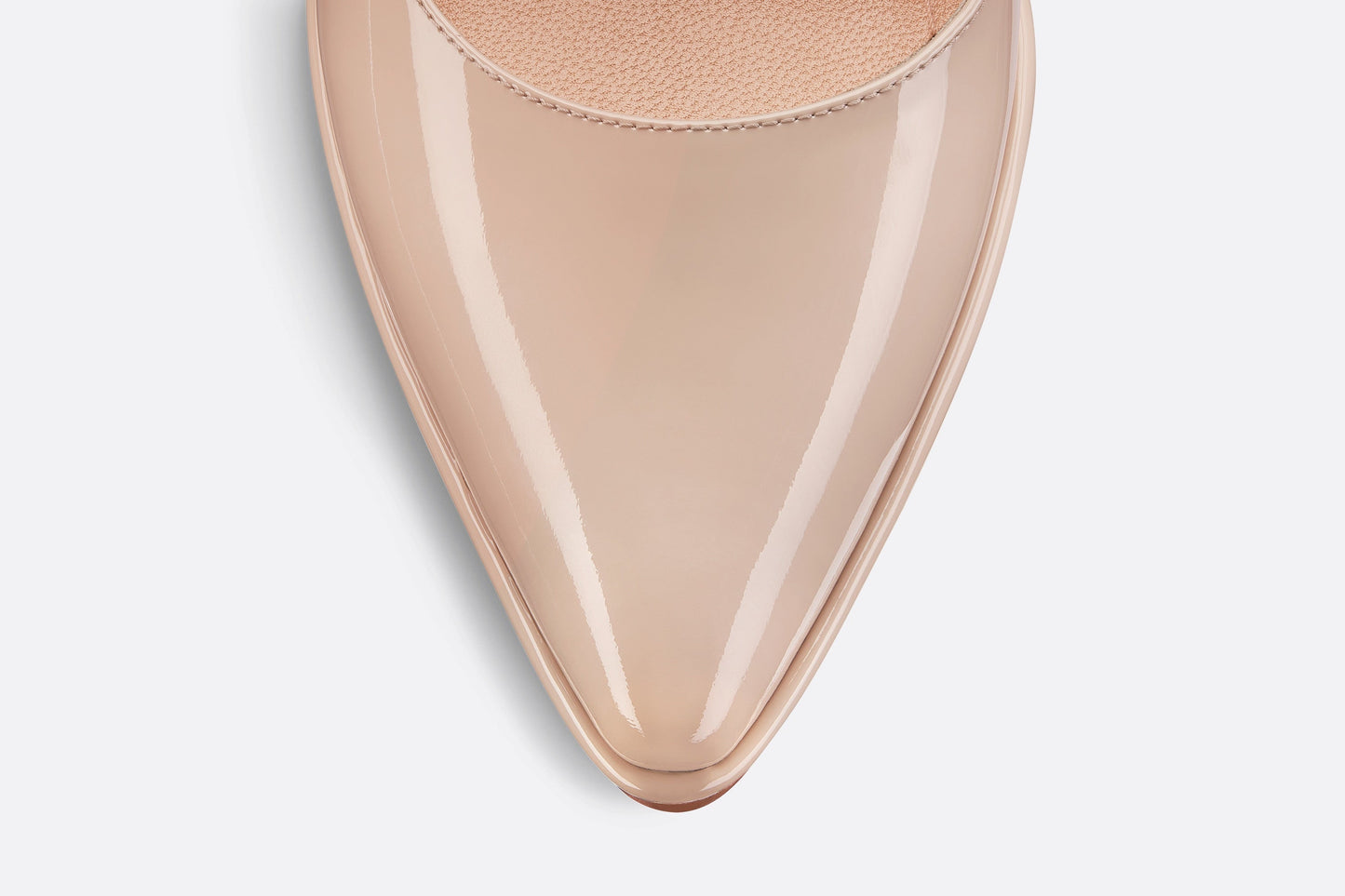Sweet-D Slingback Pump • Nude Patent Calfskin and Shiny Calfskin