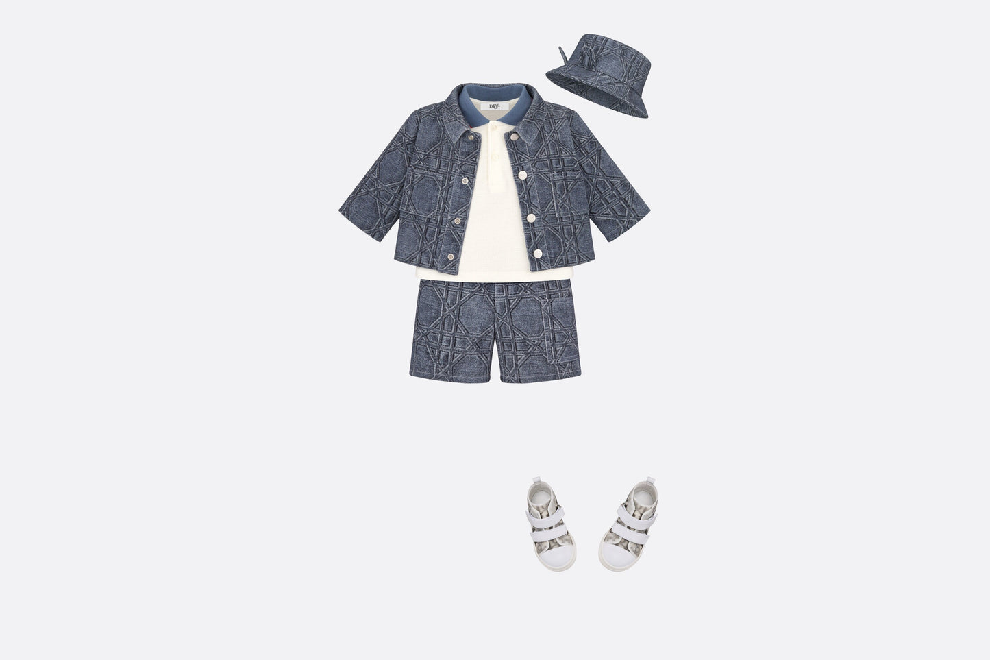 Baby Polo Shirt • Ivory Cotton Piqué