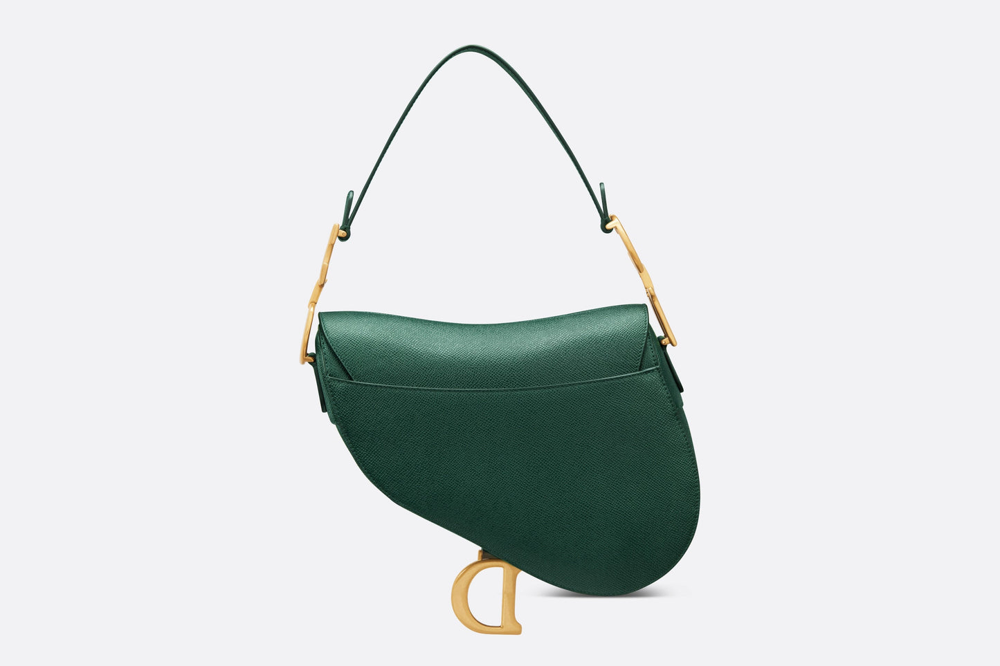 Saddle Bag with Strap • Pine Green Grained Calfskin
