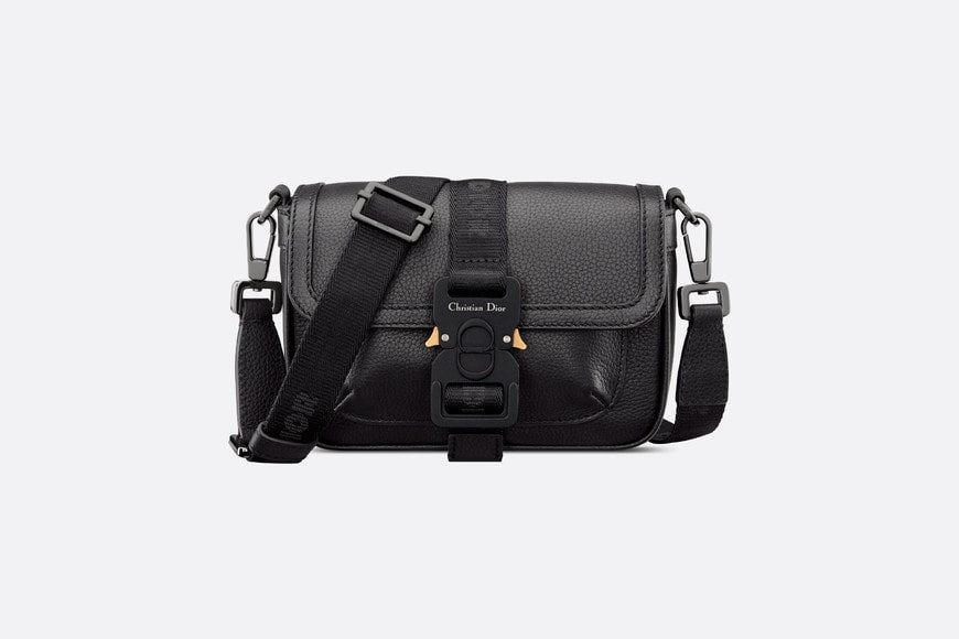 Mini Dior Hit The Road Bag • Black Grained Calfskin