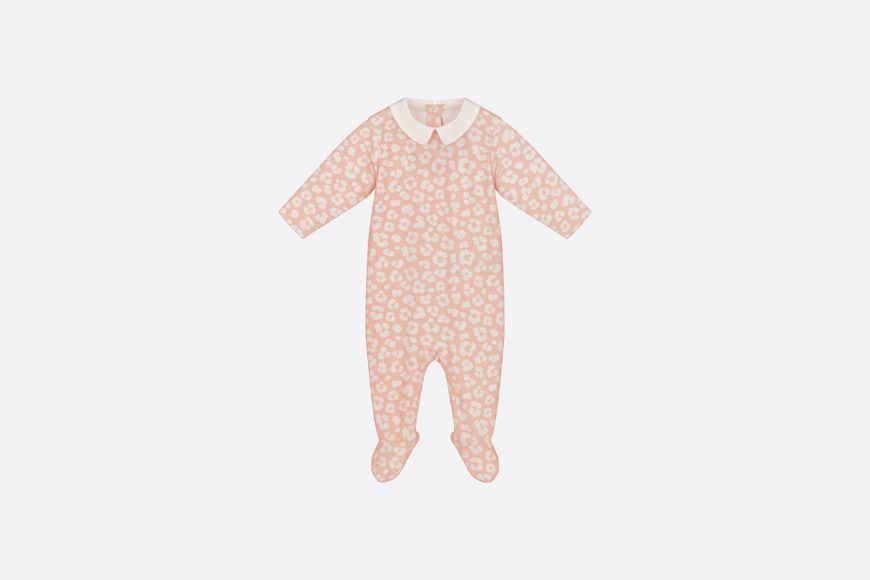Newborn Gift Set • Pink Cotton Jersey with Pale Pink Leopard Print
