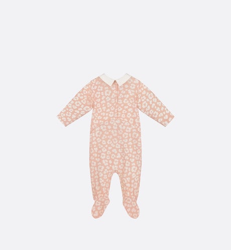 Newborn Gift Set • Pink Cotton Jersey with Pale Pink Leopard Print