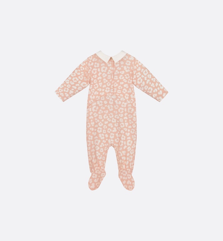 Newborn Gift Set • Pink Cotton Jersey with Pale Pink Leopard Print