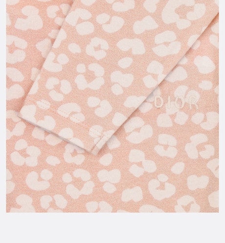 Newborn Gift Set • Pink Cotton Jersey with Pale Pink Leopard Print