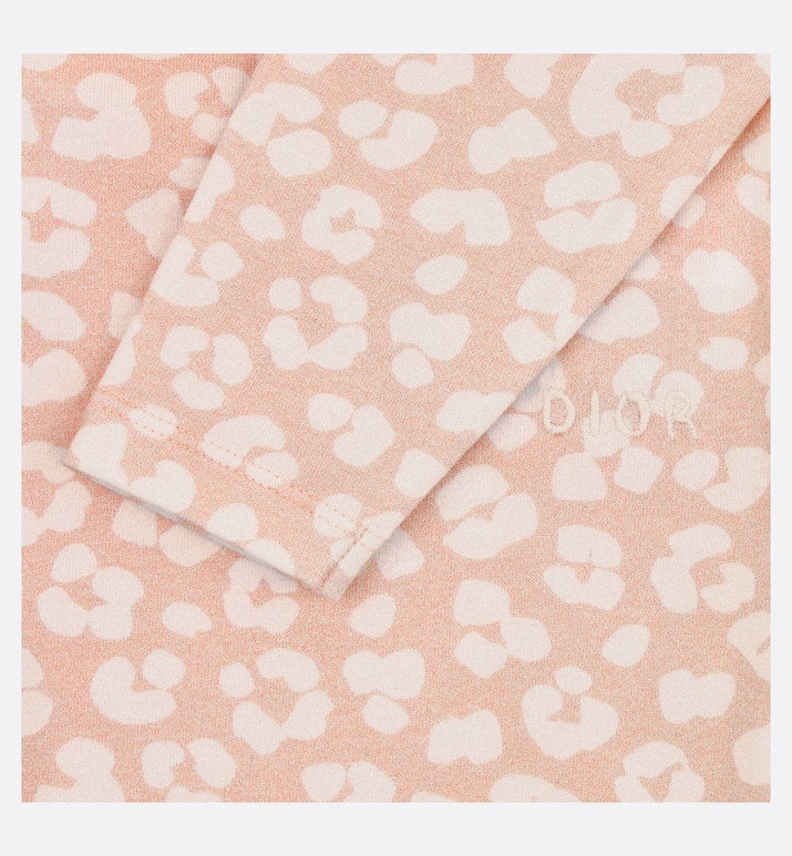 Newborn Gift Set • Pink Cotton Jersey with Pale Pink Leopard Print