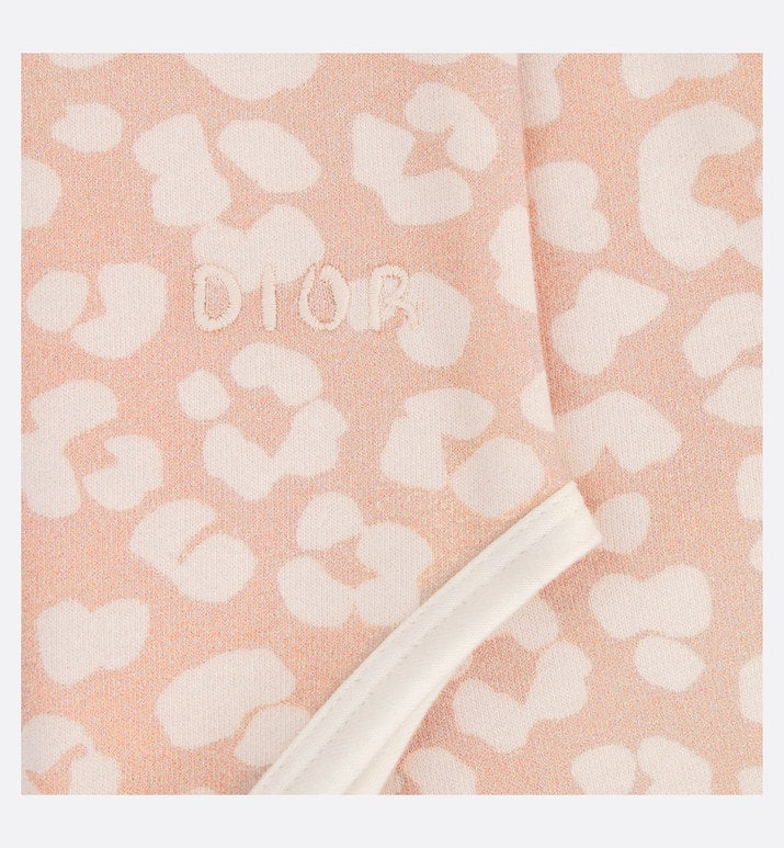 Newborn Gift Set • Pink Cotton Jersey with Pale Pink Leopard Print