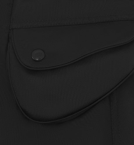 Kid's A-Line Dress • Black Water-Repellent Technical Fabric