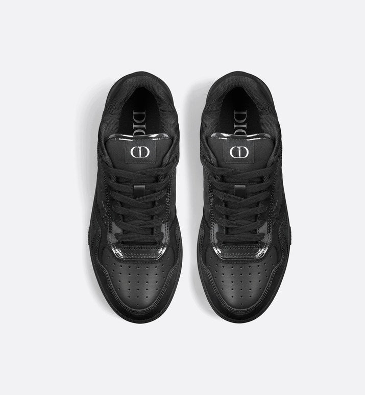B27 Low-Top Sneaker • Black Patent Calfskin and Dior Oblique Gravity Leather