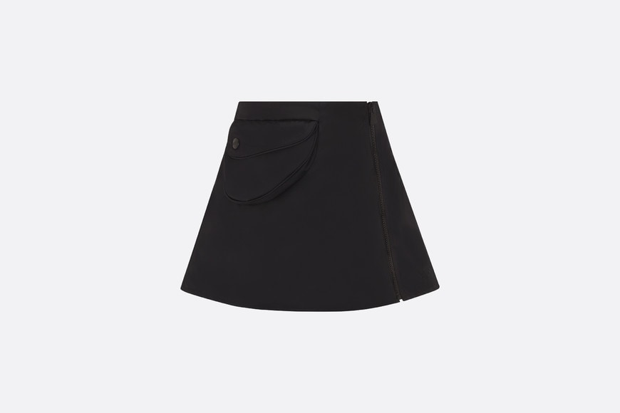 Kid's A-Line Skirt • Black Water-Repellent Technical Fabric