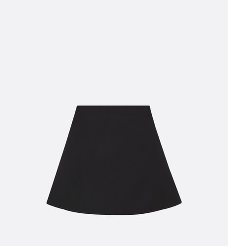 Kid's A-Line Skirt • Black Water-Repellent Technical Fabric