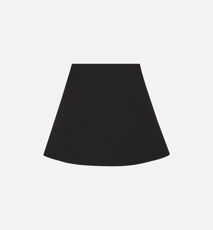 Kid's A-Line Skirt • Black Water-Repellent Technical Fabric