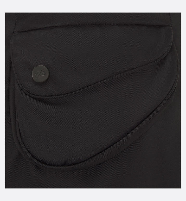 Kid's A-Line Skirt • Black Water-Repellent Technical Fabric