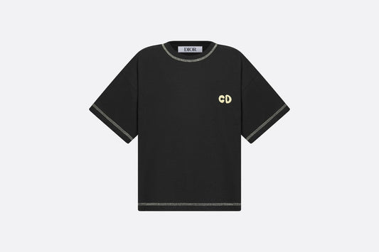 Kid's T-Shirt • Black Cotton Jersey