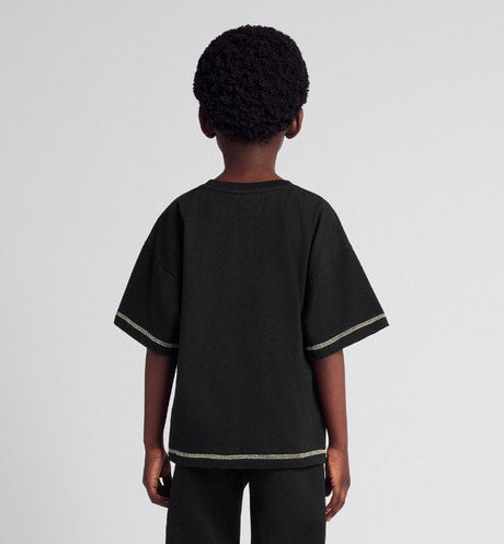 Kid's T-Shirt • Black Cotton Jersey