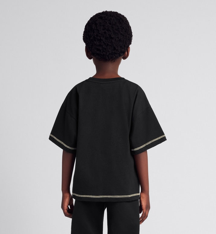 Kid's T-Shirt • Black Cotton Jersey