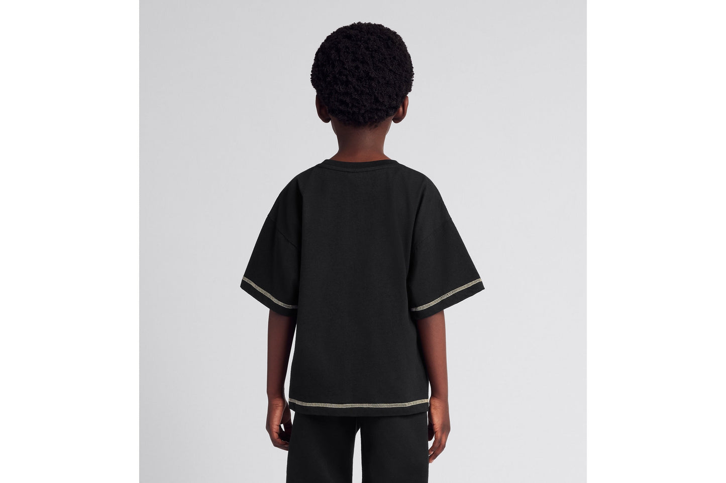 Kid's T-Shirt • Black Cotton Jersey