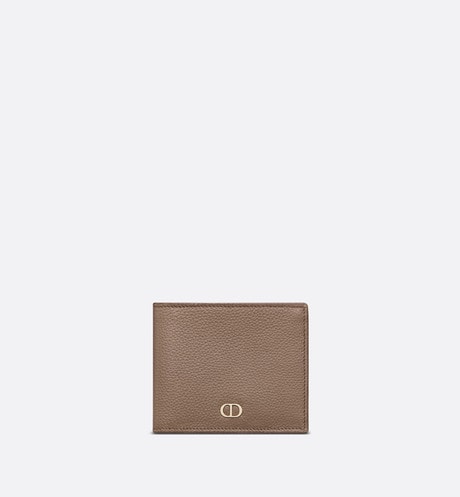 Wallet • Khaki Grained Calfskin with CD Icon Signature