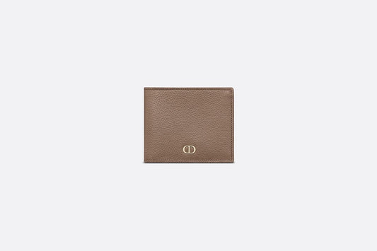 Wallet • Khaki Grained Calfskin with CD Icon Signature