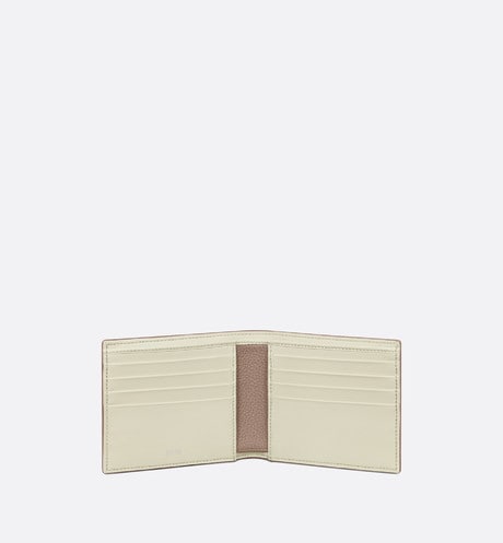 Wallet • Khaki Grained Calfskin with CD Icon Signature
