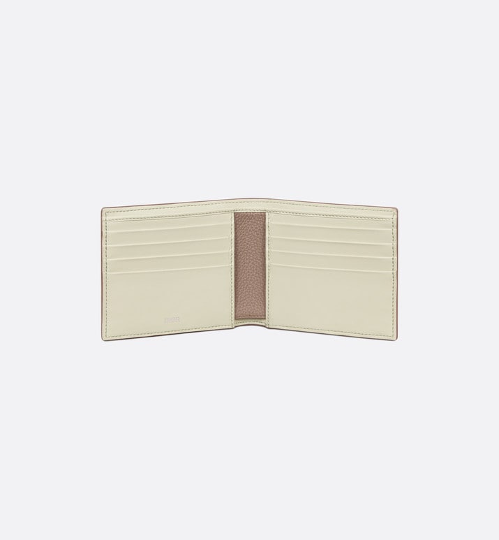 Wallet • Khaki Grained Calfskin with CD Icon Signature