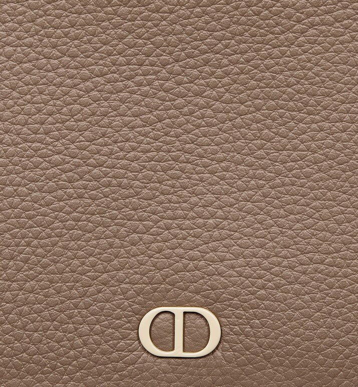 Wallet • Khaki Grained Calfskin with CD Icon Signature