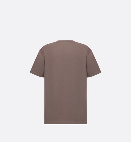 CD Icon Relaxed-Fit T-Shirt • Brown Cotton Jersey