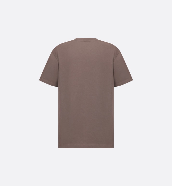 CD Icon Relaxed-Fit T-Shirt • Brown Cotton Jersey