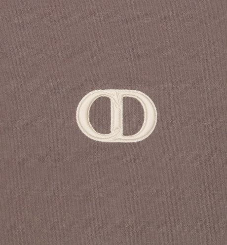 CD Icon Relaxed-Fit T-Shirt • Brown Cotton Jersey