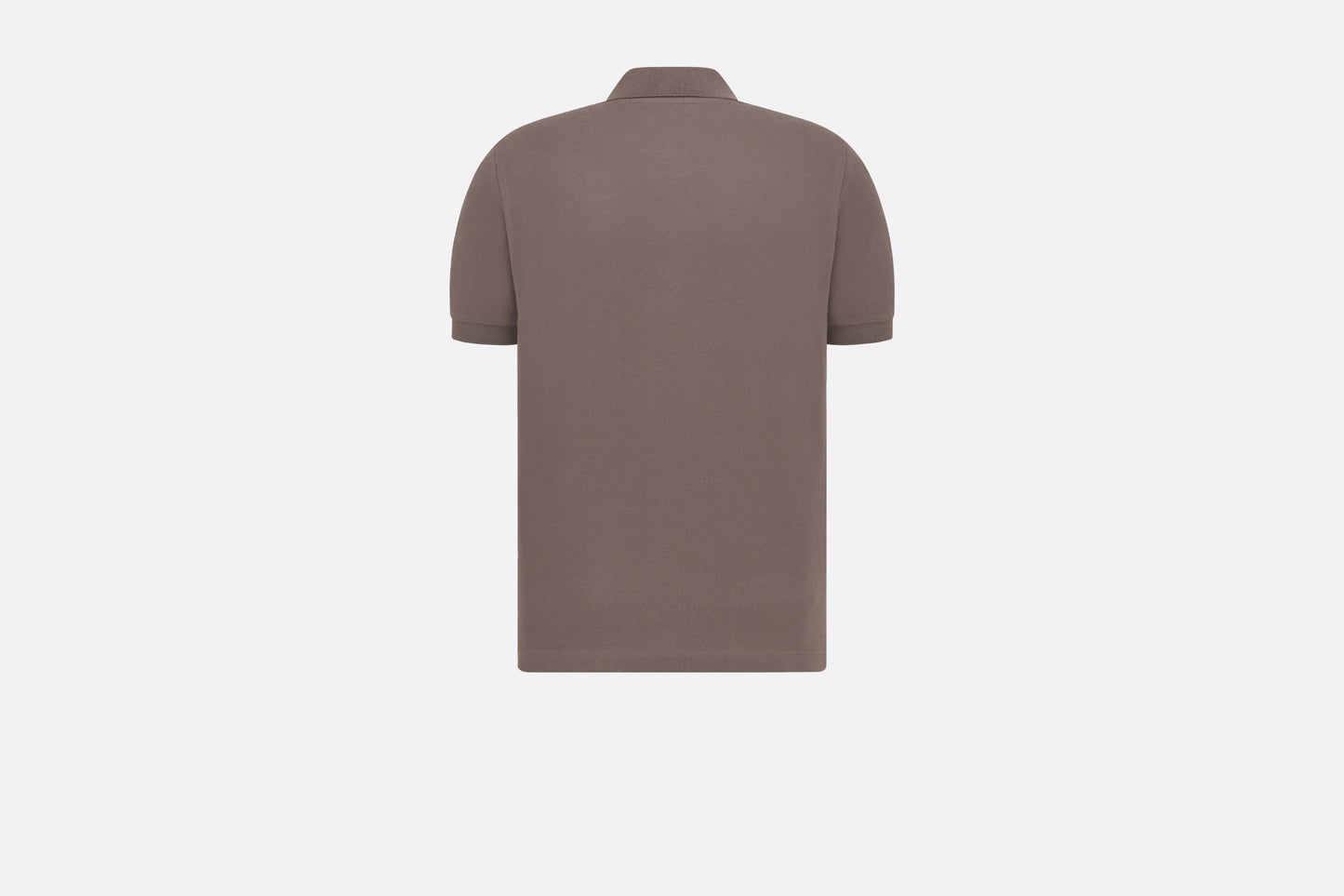 CD Icon Polo Shirt • Brown Cotton Piqué