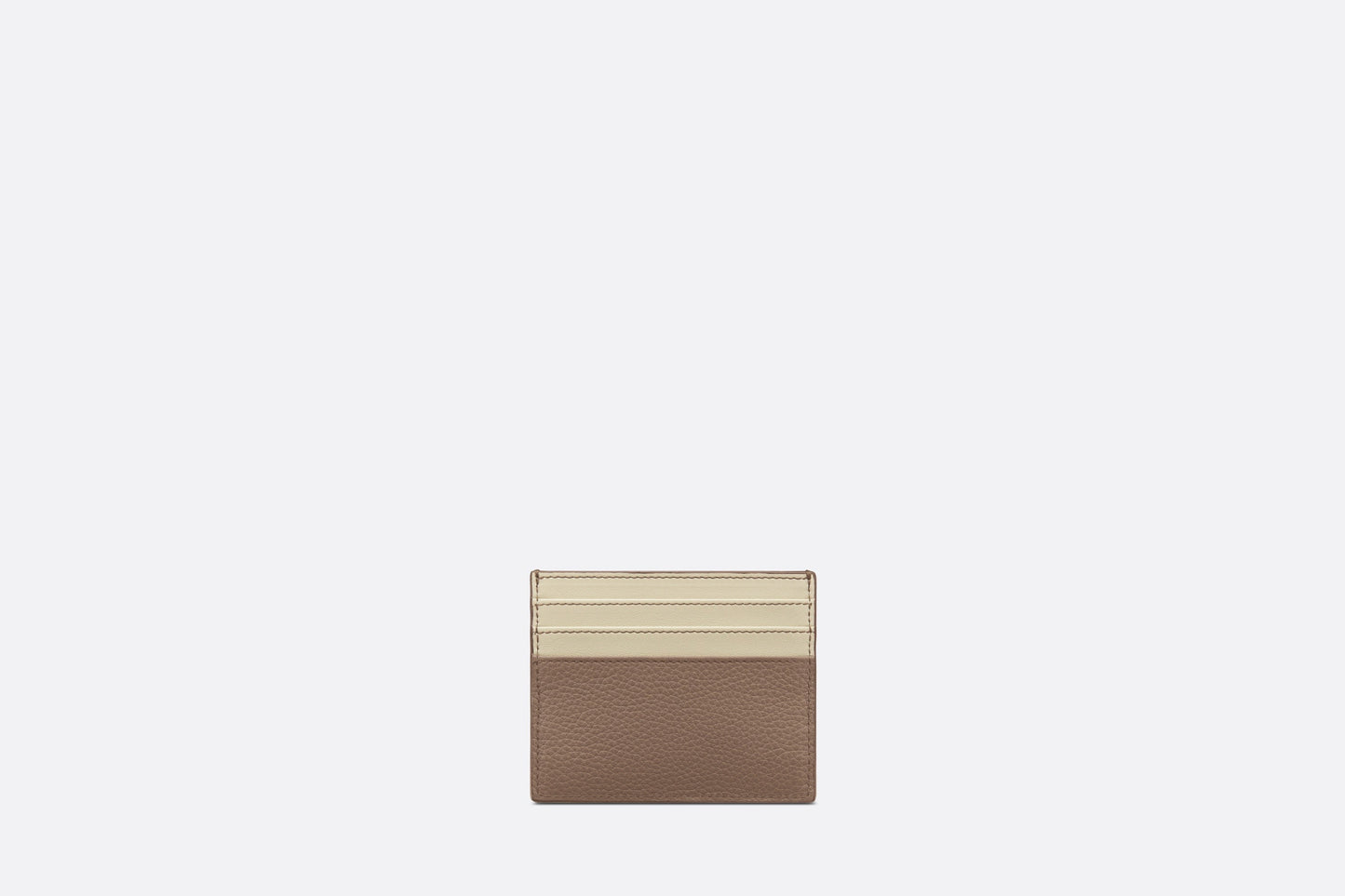 Card Holder • Khaki Grained Calfskin with CD Icon Signature