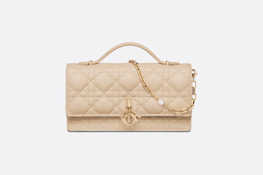 Miss Dior Mini Bag • Powder Beige Cannage Lambskin
