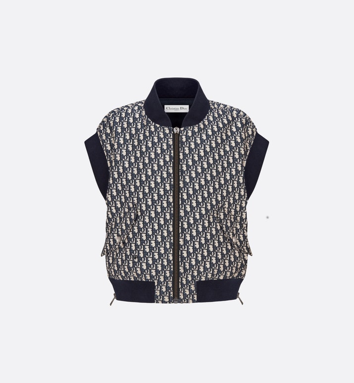 Vest • Blue Dior Oblique Technical Taffeta