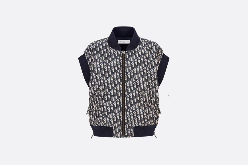 Vest • Blue Dior Oblique Technical Taffeta