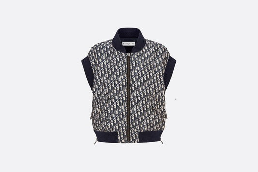 Vest • Blue Dior Oblique Technical Taffeta