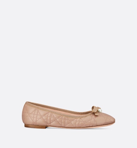 Dior Ballet Flat • Nude Quilted Cannage Calfskin