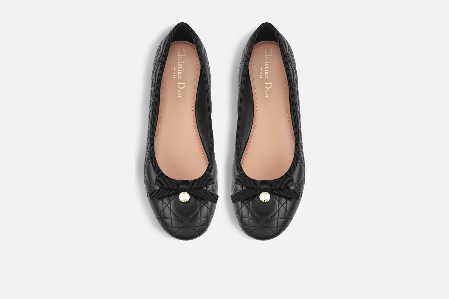 Dior Ballet Flat • Black Quilted Cannage Calfskin