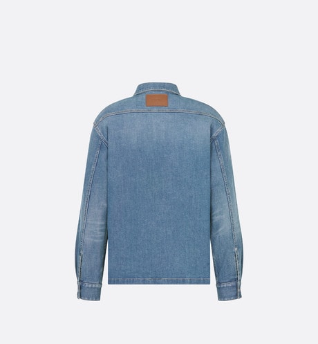 Overshirt • Blue Cotton-Blend Twill