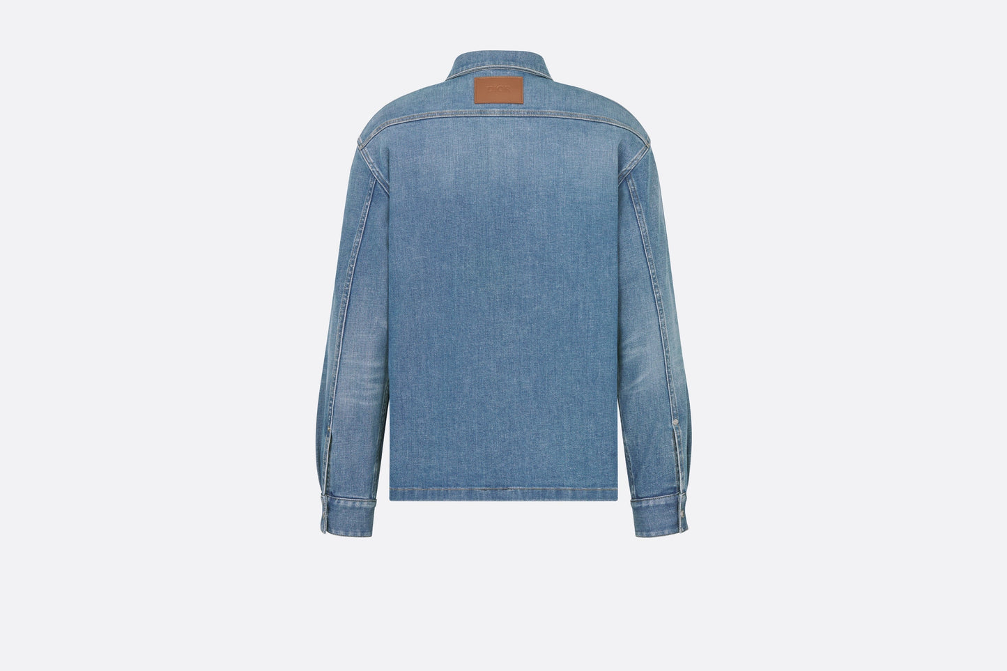 Overshirt • Blue Cotton-Blend Twill