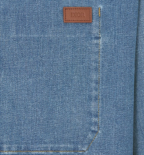 Overshirt • Blue Cotton-Blend Twill
