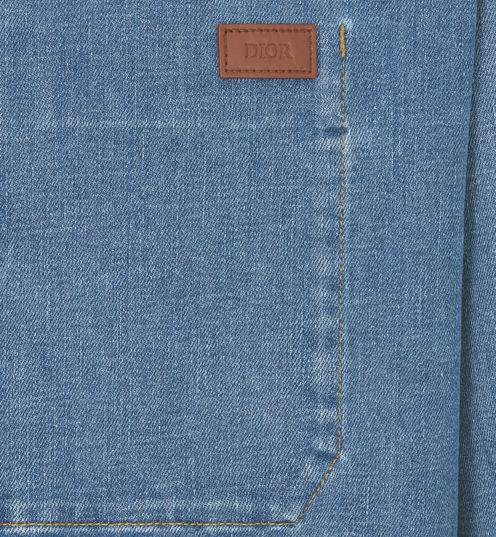 Overshirt • Blue Cotton-Blend Twill