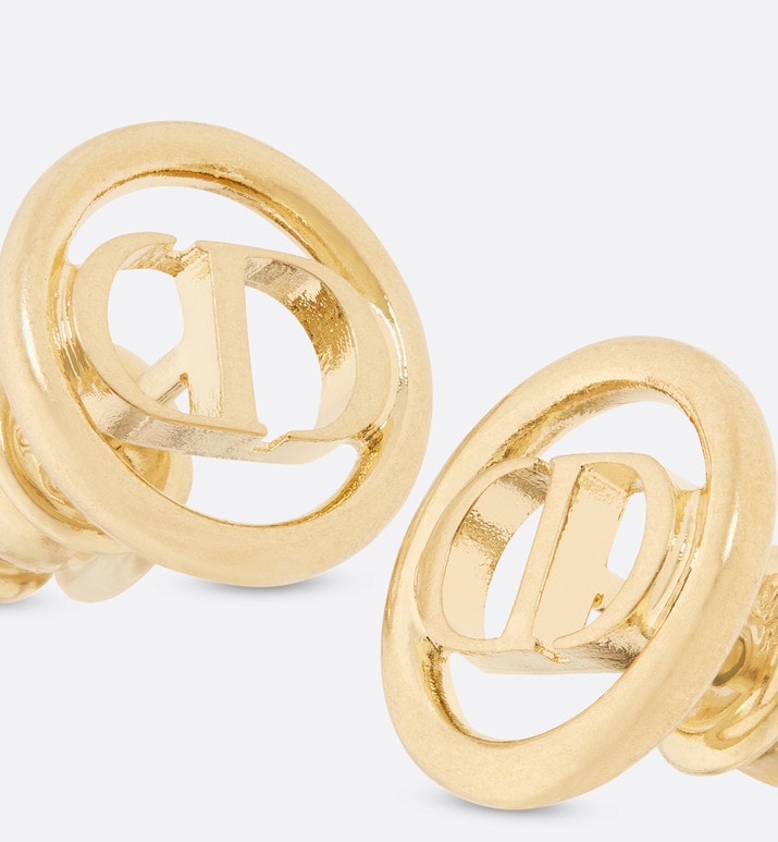 30 Montaigne Stud Earrings • Gold-Finish Metal