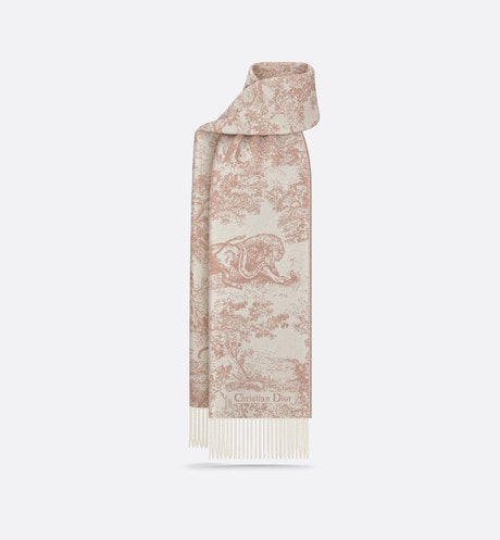 Toile de Jouy Sauvage Scarf • Rose Des Vents Cashmere and Wool