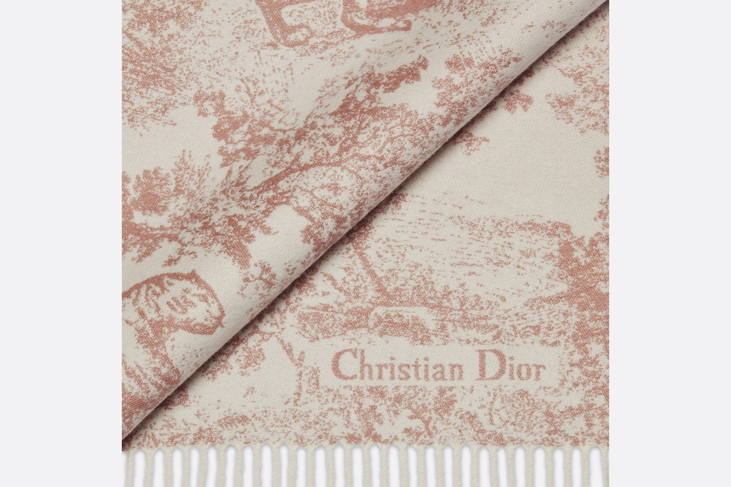 Toile de Jouy Sauvage Scarf • Rose Des Vents Cashmere and Wool