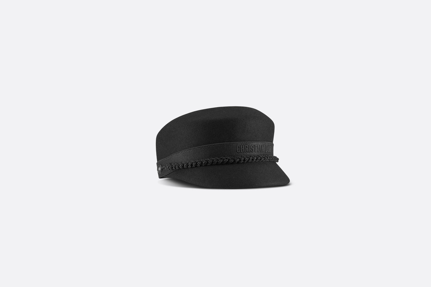 DiorTravel Cap • Black Wool Felt