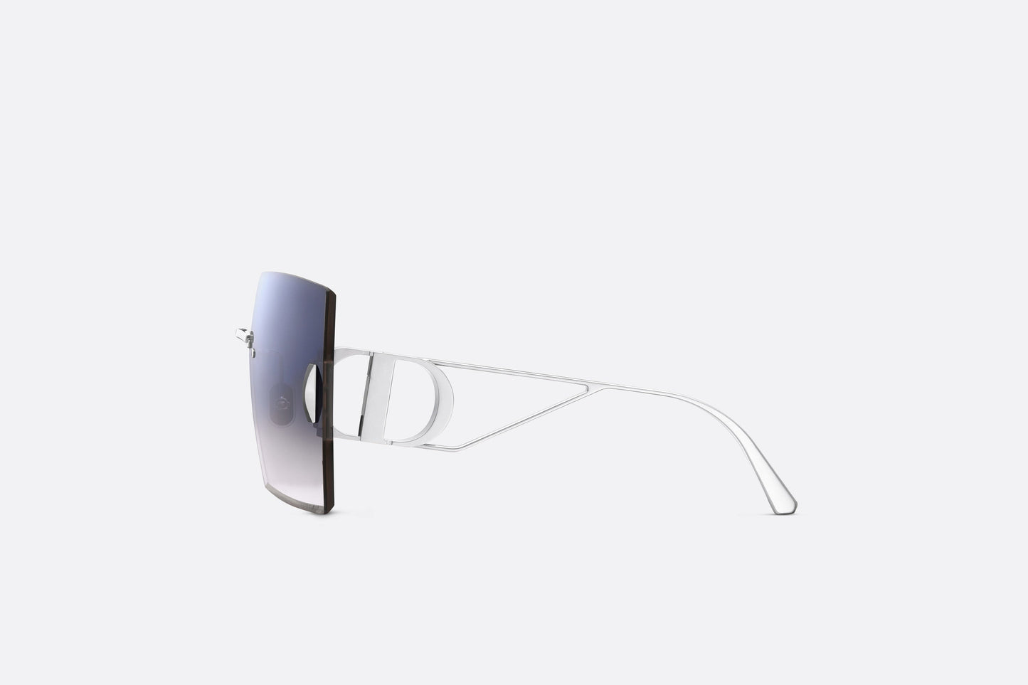 30Montaigne S7U • Gray Gradient Mirrored Square Sunglasses