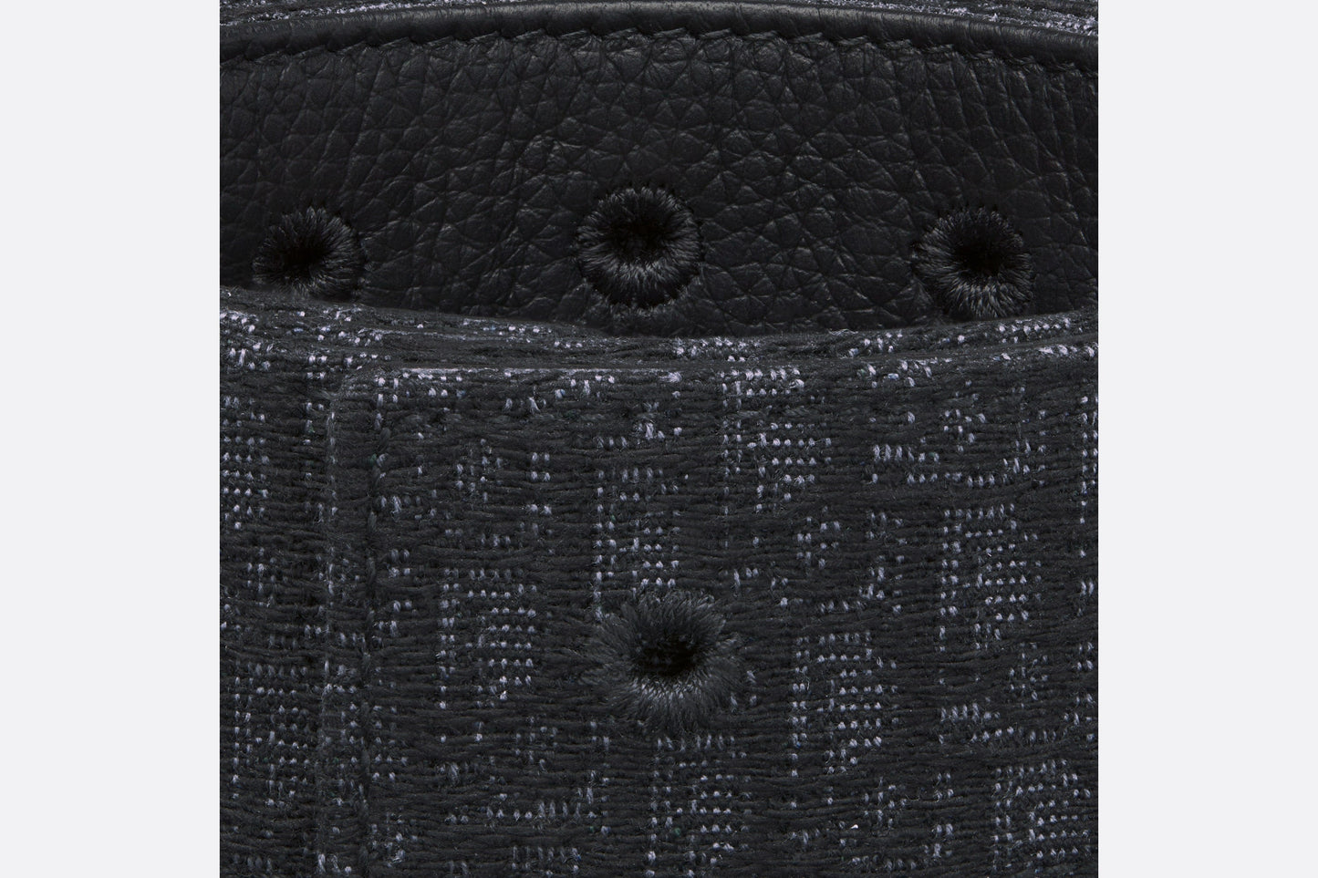 Reversible Belt Strap • Black Micro Dior Oblique Jacquard and Black Grained Calfskin, 35 MM